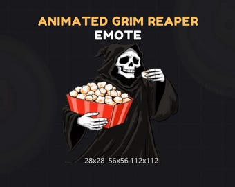 Animated Grim Reaper Popcorn Emote
