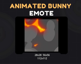 Animated Kawaii Bunny Emote for Stream Chat