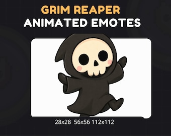 Animated Grim Reaper Dancing Emote, Halloween Twitch, Discord, YouTube