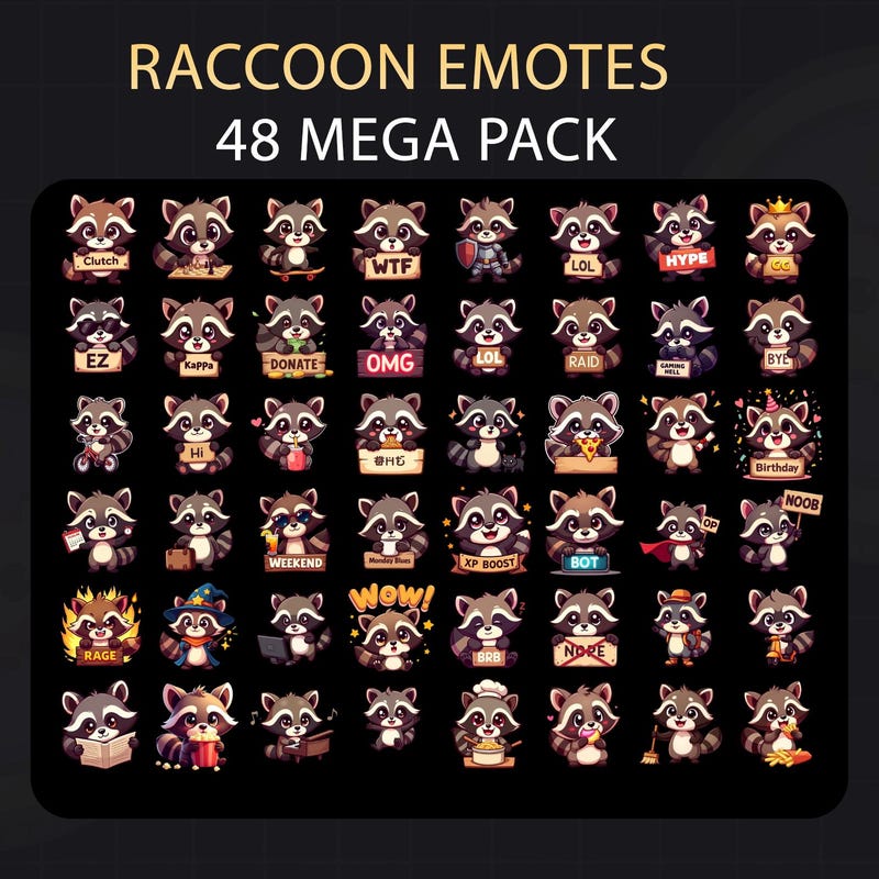 Raccoon Emojis Discord Etsy raccoon-emojis-discord-etsy