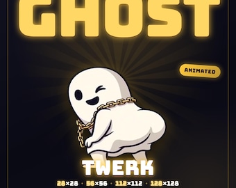 Animated Ghost Twerking Emote for  Twitch & Discord