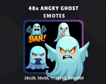48+ Ghost Emotes Pack for Streamers