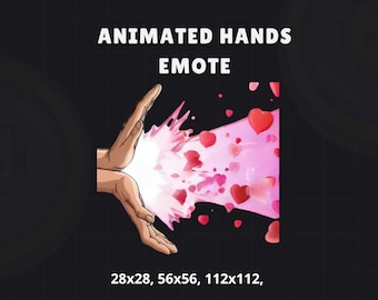 Anime Style Animated Emote, Pink Energy Heart Attack