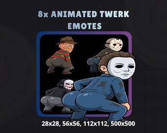 8 Animated Twerk Emotes for Streamers