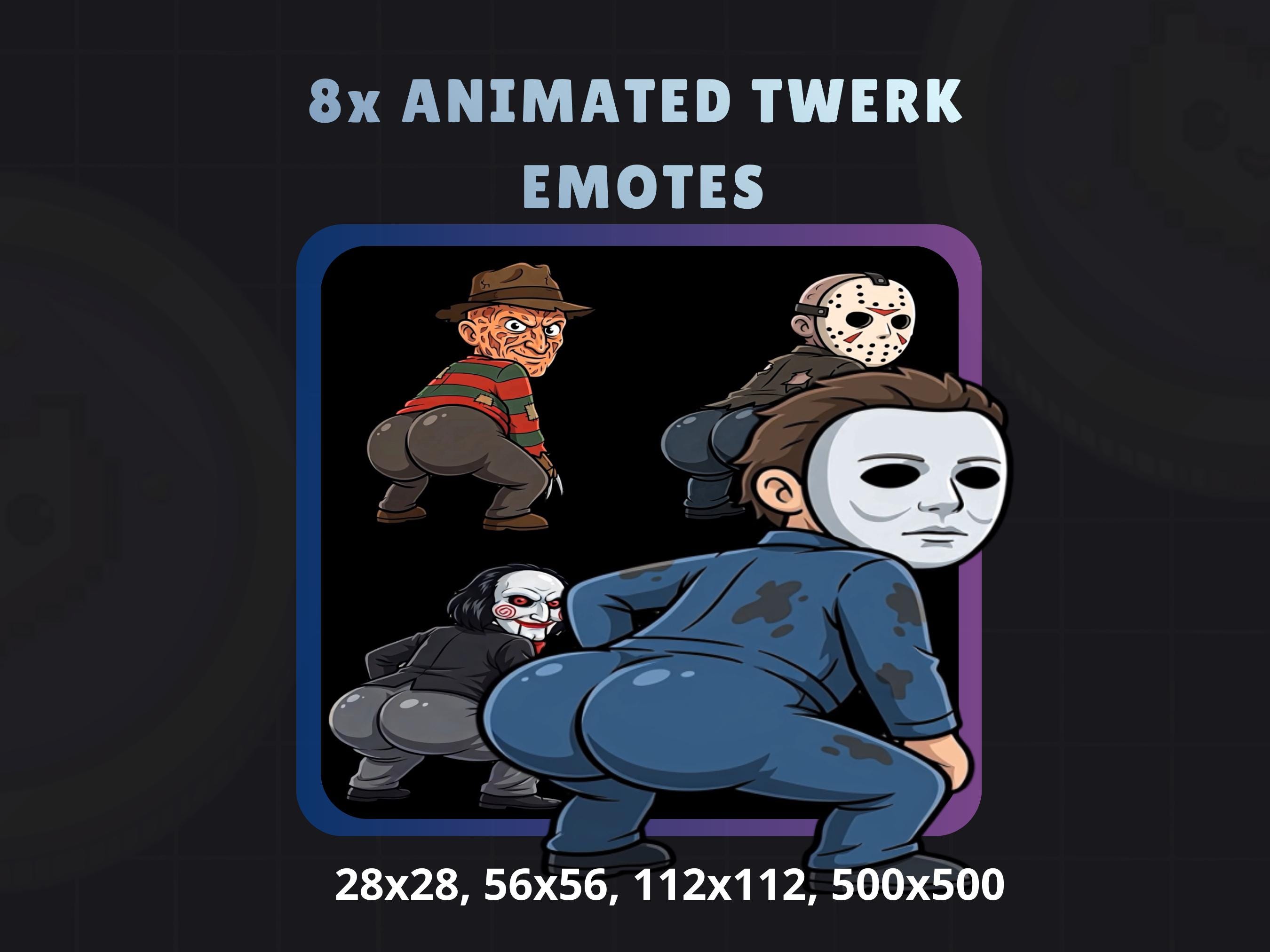 8 Animated Twerk Emotes for Streamers - Etsy