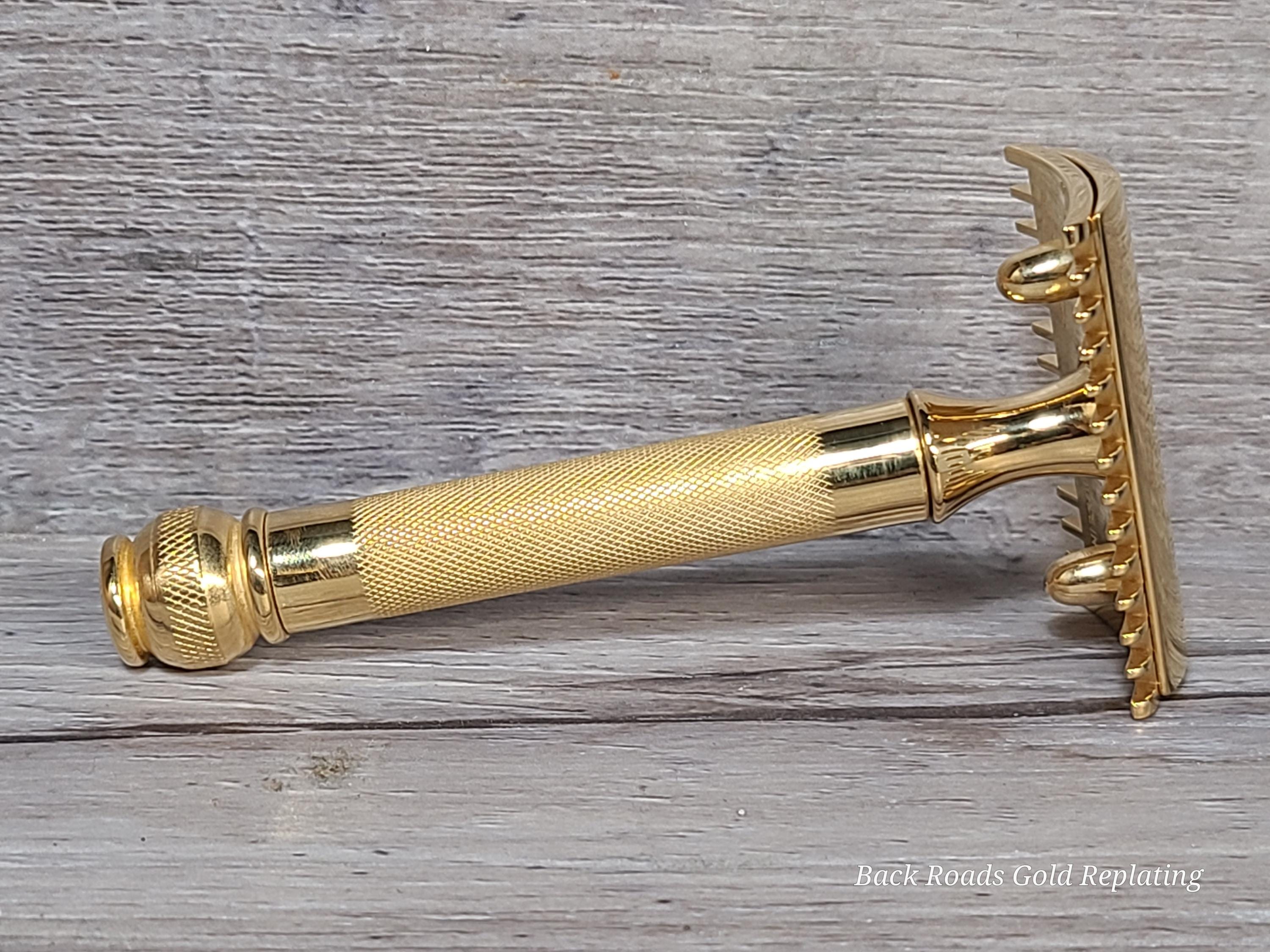 Gillette Old Type Ball End Tech Vintage Safety Razor - Replated