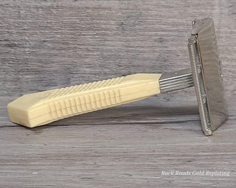 Gem Vintage Safety Razor -Replated Mirror Nickel