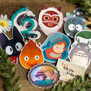 Anime Movie Stickers: Hand-Illustrated Fan Art, Waterproof Studio G