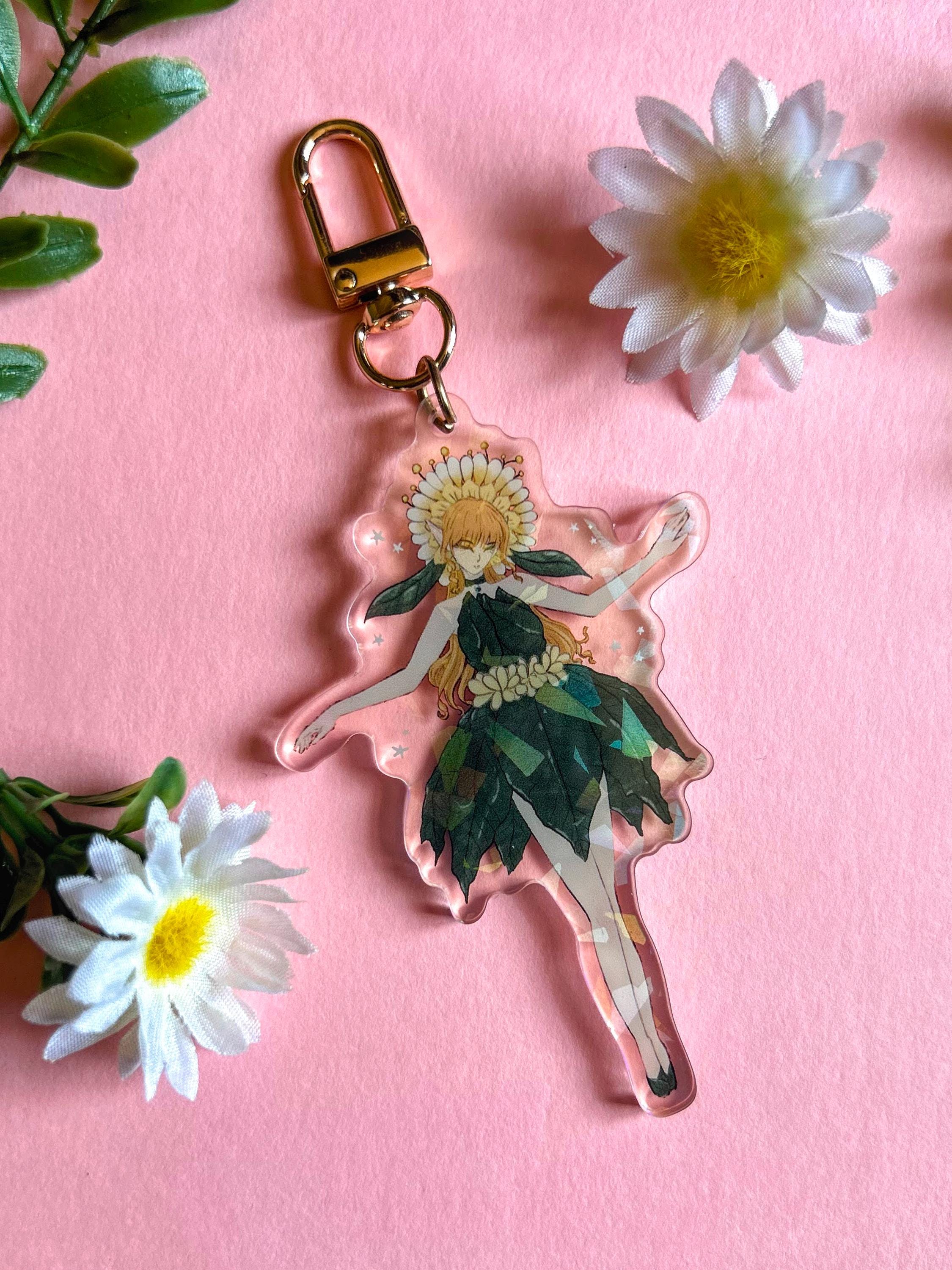Flower Fairy Keychains ~acrylic Double-sided Keychain - Etsy