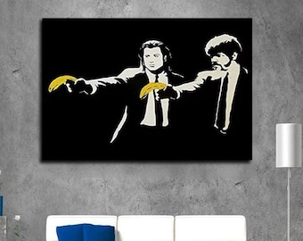 Banksy Pulp Fiction Print: Pop Art Graffiti Poster - Etsy