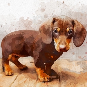 Custom Pet Portrait Watercolor Painting Dog Portrait Custom Pet Art Dog Cat Portrait From Photo Framed Dog Cat Watercolor Portrait