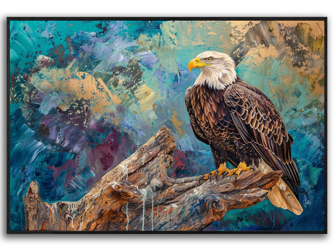 Eagle Canvas Art Eagle Painting on Canvas Animal Canvas Art Eagle ...