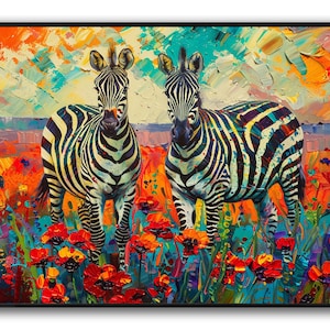 Zebra Canvas Art Zebra Painting Zebra Canvas Animal Canvas Animal Painting Animal Art Animal Room Art Canvas Art Wall Art Room Decor