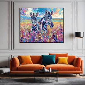 Zebra Canvas Art Zebra Painting Zebra Canvas Animal Canvas Animal Painting Animal Art Animal Room Art Canvas Art Wall Art Room Decor