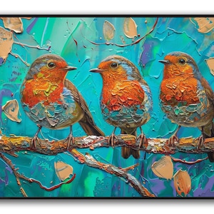 Vogel Leinwand Kunst Vogel Leinwand Tier Leinwand Tier Wandkunst Tier Leinwand Kunst Tiermalerei Wandkunst Zimmerdekor Wand-Dekor Raumkunst