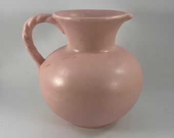 Vintage Matte Pink Royal Haeger Pitcher