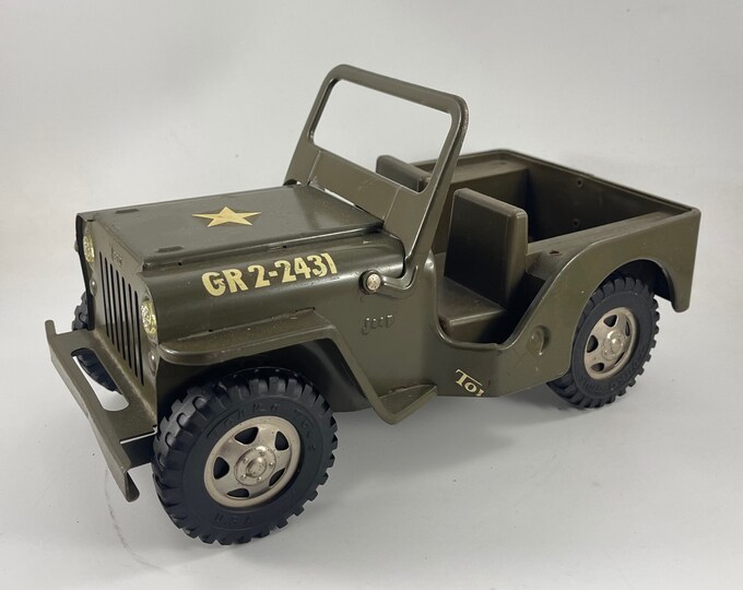 VÉHICULE JOUET VINTAGE ANNÉES 60 ROUGE TONKA JEEP ACIER PICK-UP MONTICULE MINNESOTA | eBay