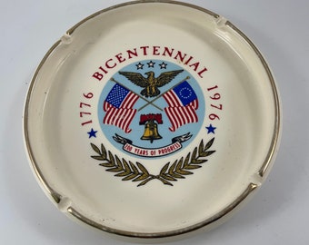 Vintage Bicentennial 1776-1976 Ash Tray Ashtray