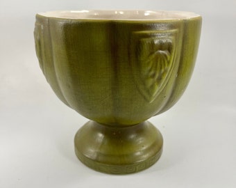 Vintage Avocado Green Haeger Pottery Planter Flower Pot USA
