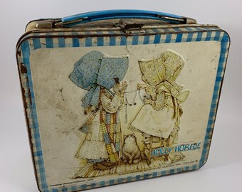 vintage holly hobbie lunch box