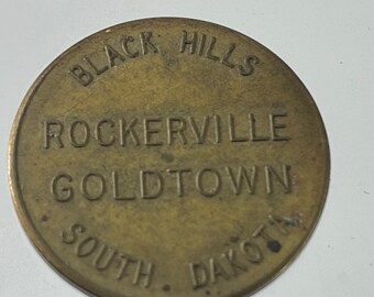 Vintage Rockerville Goldtown South Dakota Token Good Luck Coin Token
