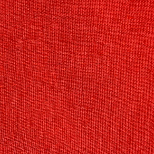 1 2/3 Yards of Vintage Solid Red Cotton Fabric