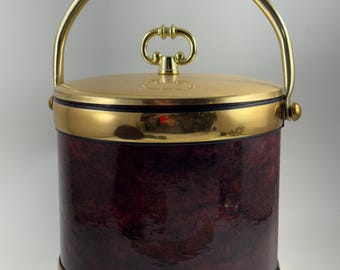 Vintage Kraftware Retro Ice Bucket with Lid