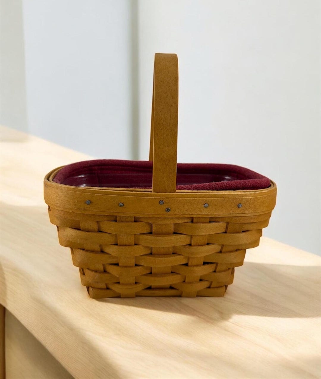 Vintage 2002 Longaberger Basket With Liner - Etsy