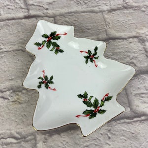 Vintage Lefton Christmas Tree Candy Dish