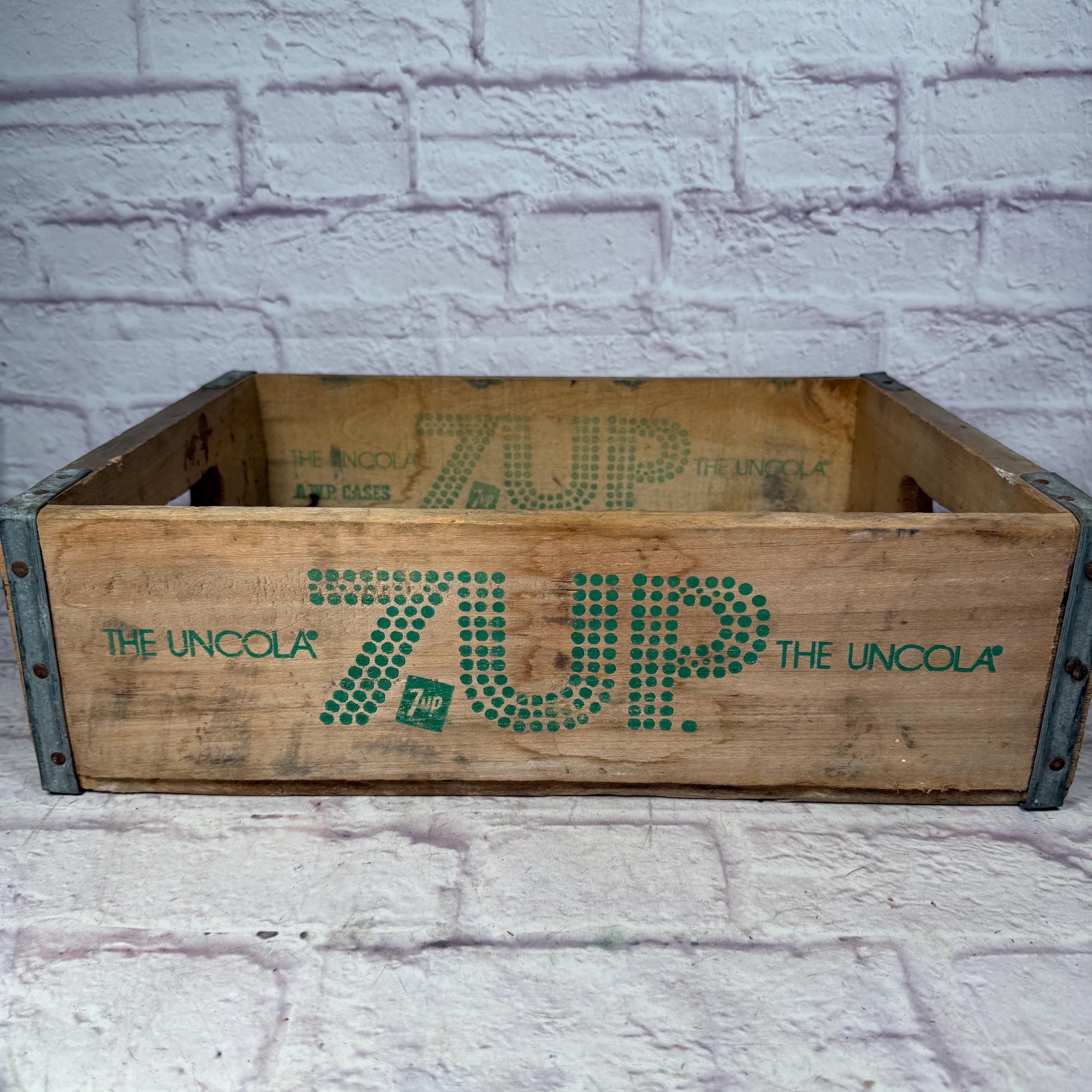Vintage Seven up 7 UP Wooden Soda Crate Case Tray the Uncola - Etsy