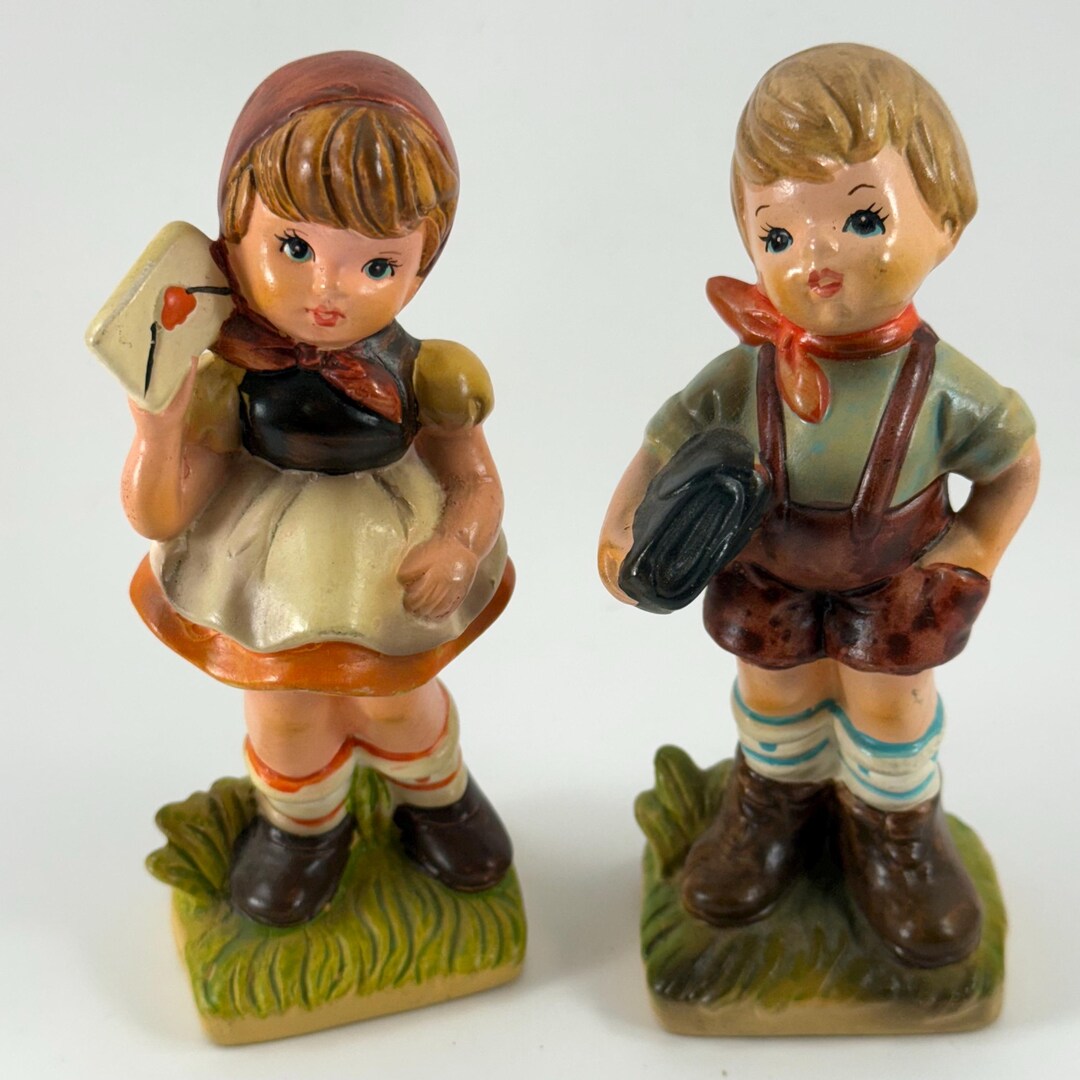 Pair of Vintage Made in Japan Hummel Style Boy and Girl Figurines - Etsy