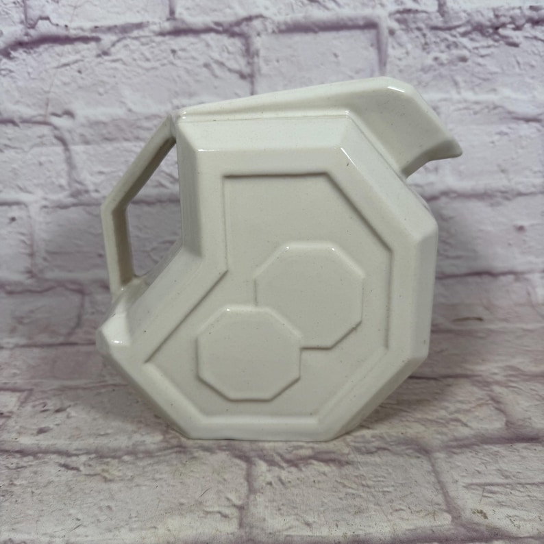 Vintage Alamo Pottery Art Deco Ceramic Pitcher Hexagon Style 758 - Etsy