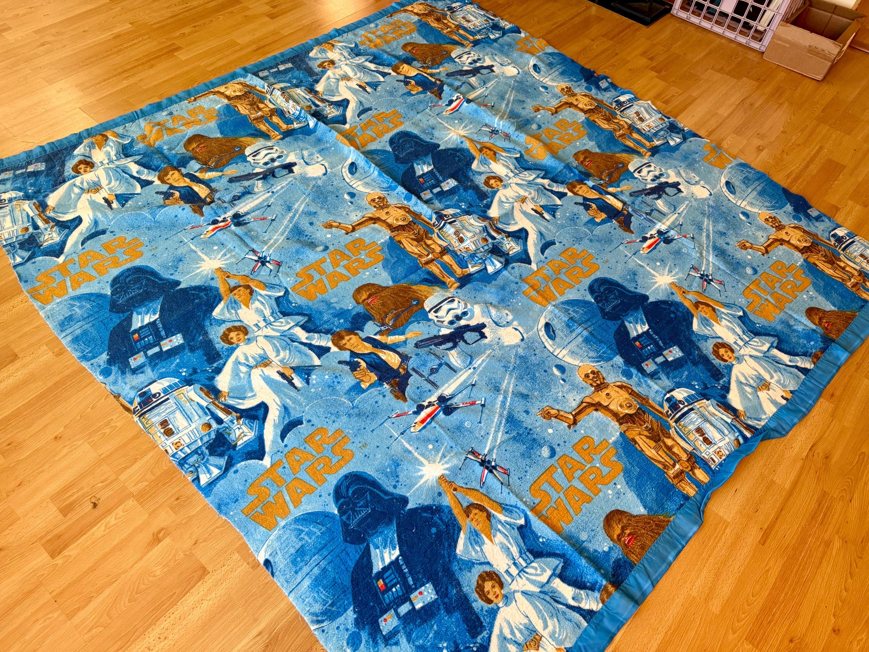 Vintage STAR WARS Fleece Blanket - Etsy