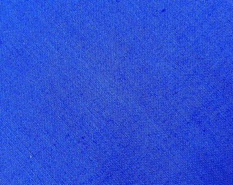 4 Yards of Vintage Royal Blue Poly Cotton Blend Fabric