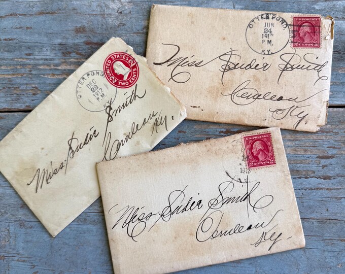 Trio of Early 1900's Handwritten Love Letters Cerulean, Kentucky - Etsy
