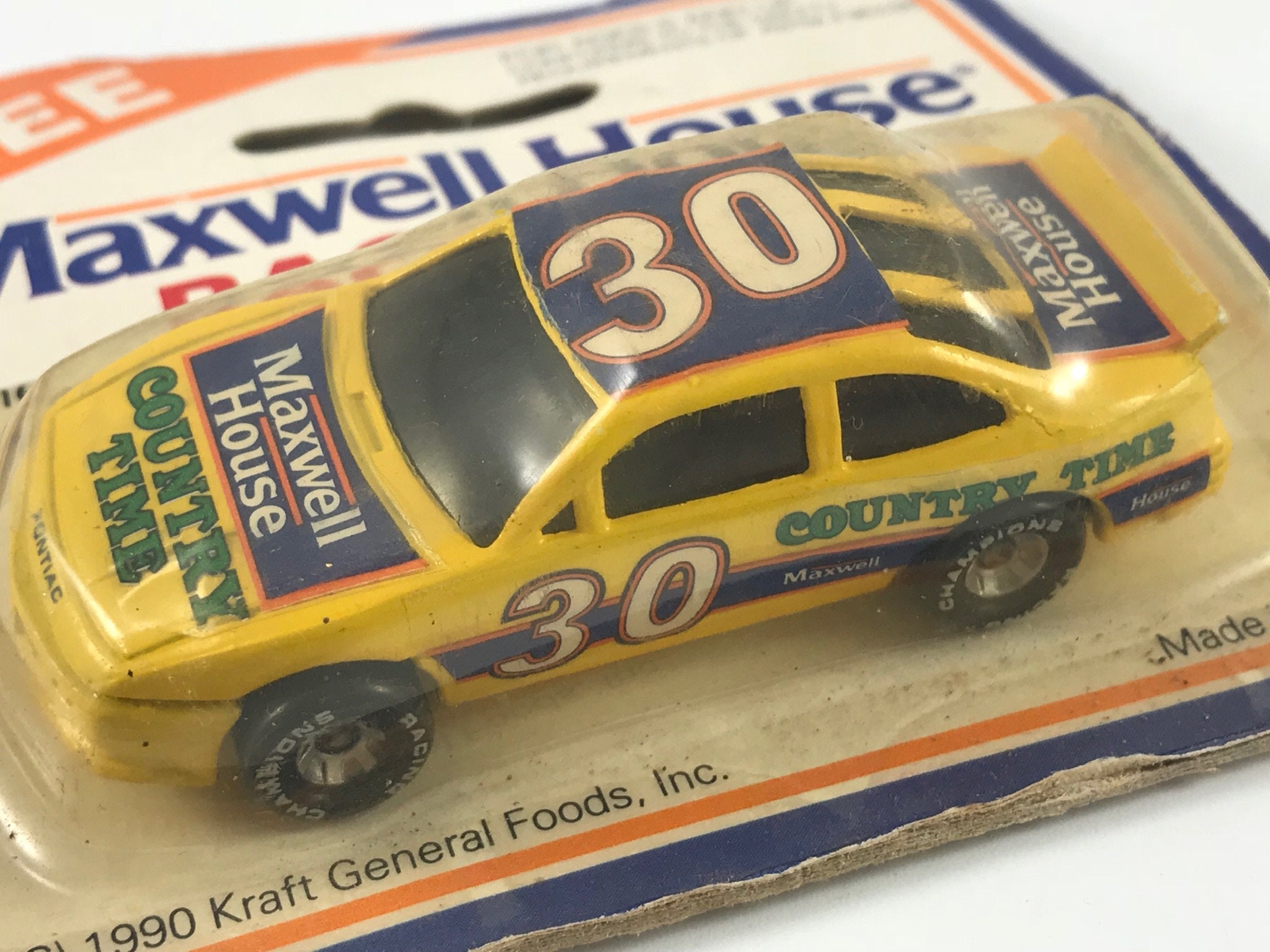 Vintage New in Package Maxwell House Toy Race Car From Maxwell