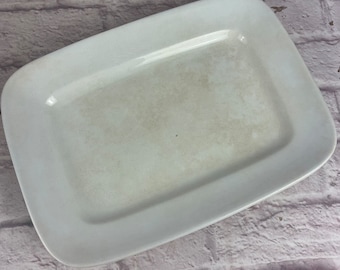 Antique Vintage Johnson Brothers Royal Ironstone China White Rectangle Serving or Meat Platter