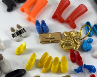 Vintage Fashion Doll Barbie Shoes and Boots 40+ Pair and