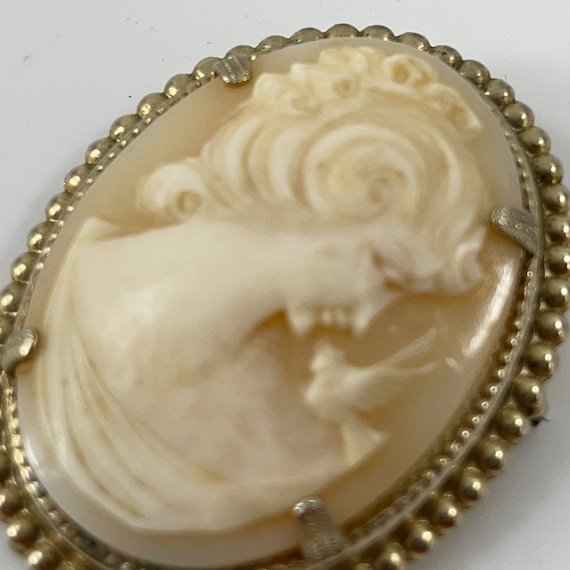Beautiful Vintage Antique Gold Filled Shell Cameo… - image 2