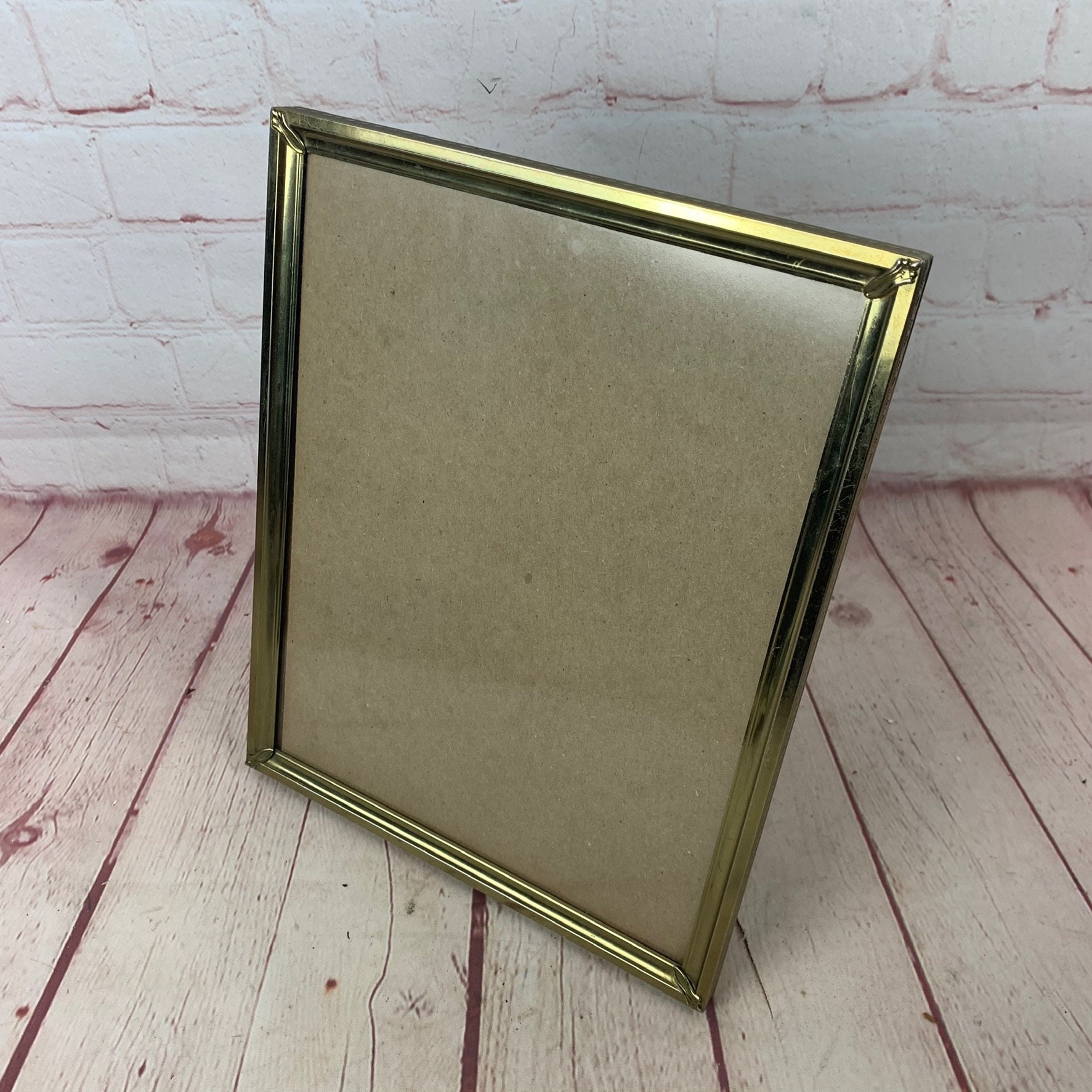 Vintage Goldtone Metal 8 X 10 Picture Frame - Etsy