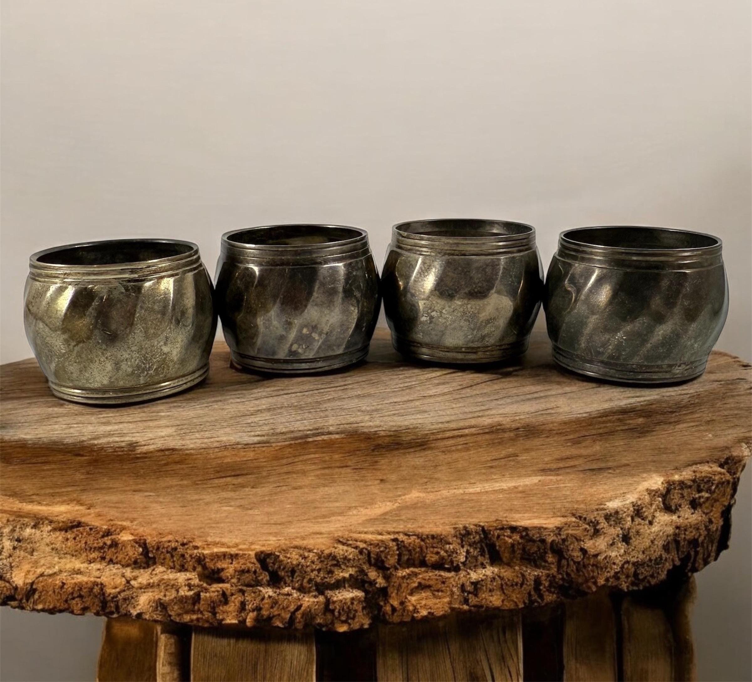 ヴィンテージ シルバーメッキ ナプキンリング 4 個 - Etsy 日本