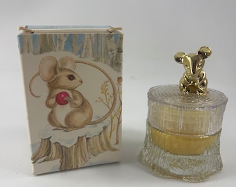 Vintage AVON Tree Mouse Charisma Cream Sachet Original Box