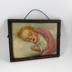 Vintage Baby Sleeping Picture - Etsy