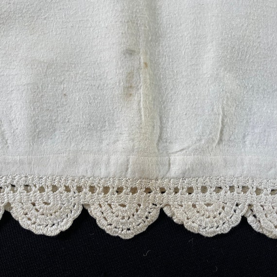 Pair of Antique Vintage Off White Flannel Childre… - image 2