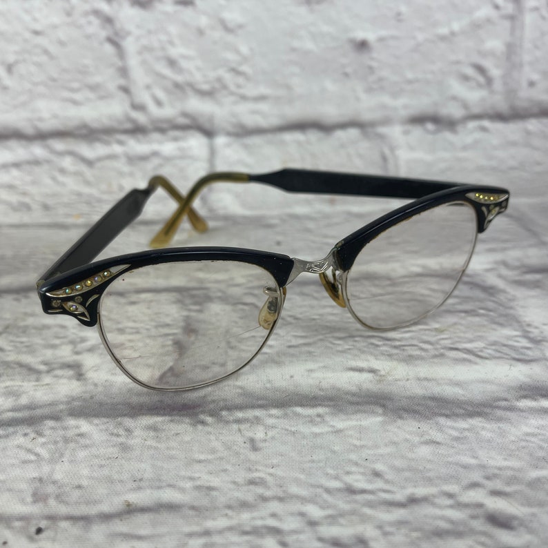 Vintage 1950s Era CAT EYE Glasses Eyeglasses Bifocals With Etsy