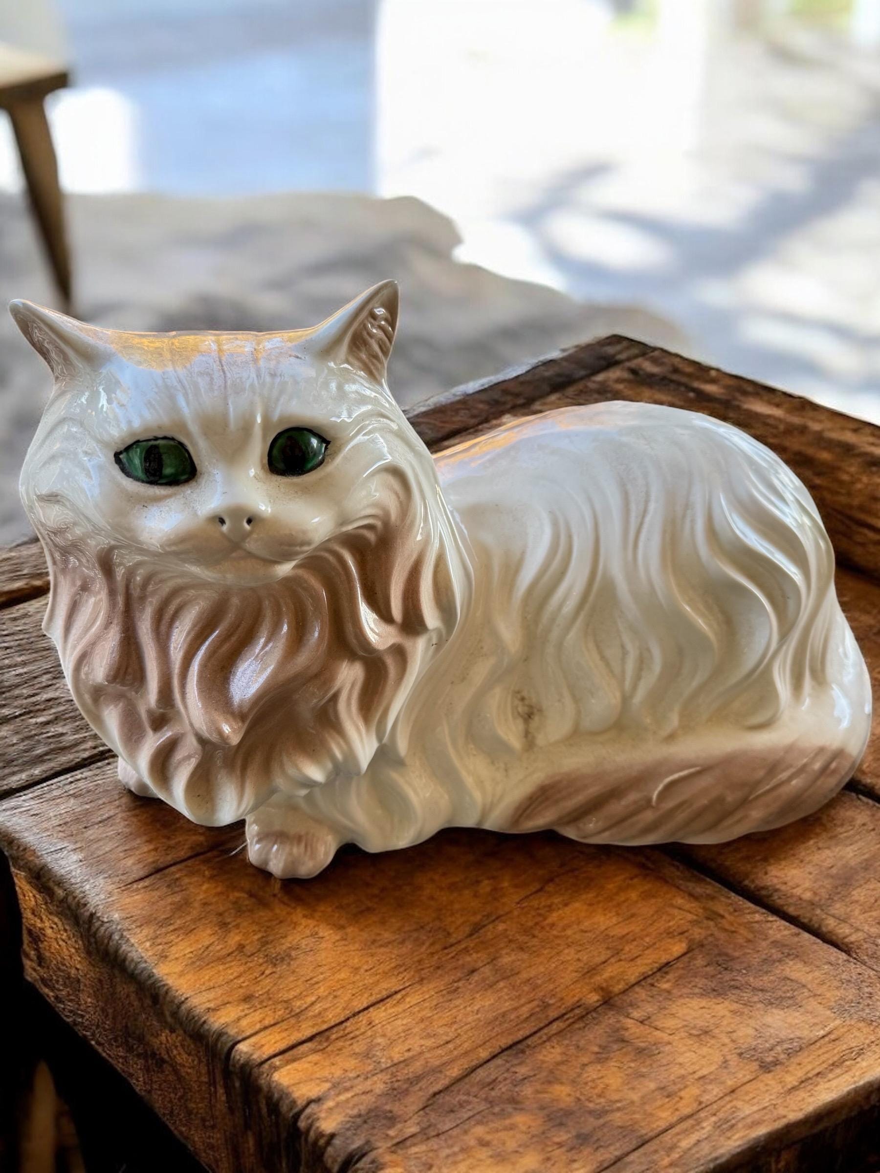 ヴィンテージ 大型ペルシャ猫 陶器製置物 等身大 - Etsy 日本