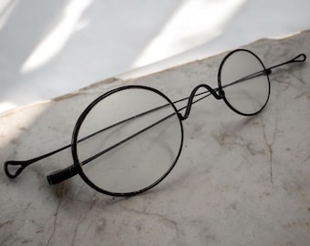 Antieke vintage draadovaal ingelijste brillen