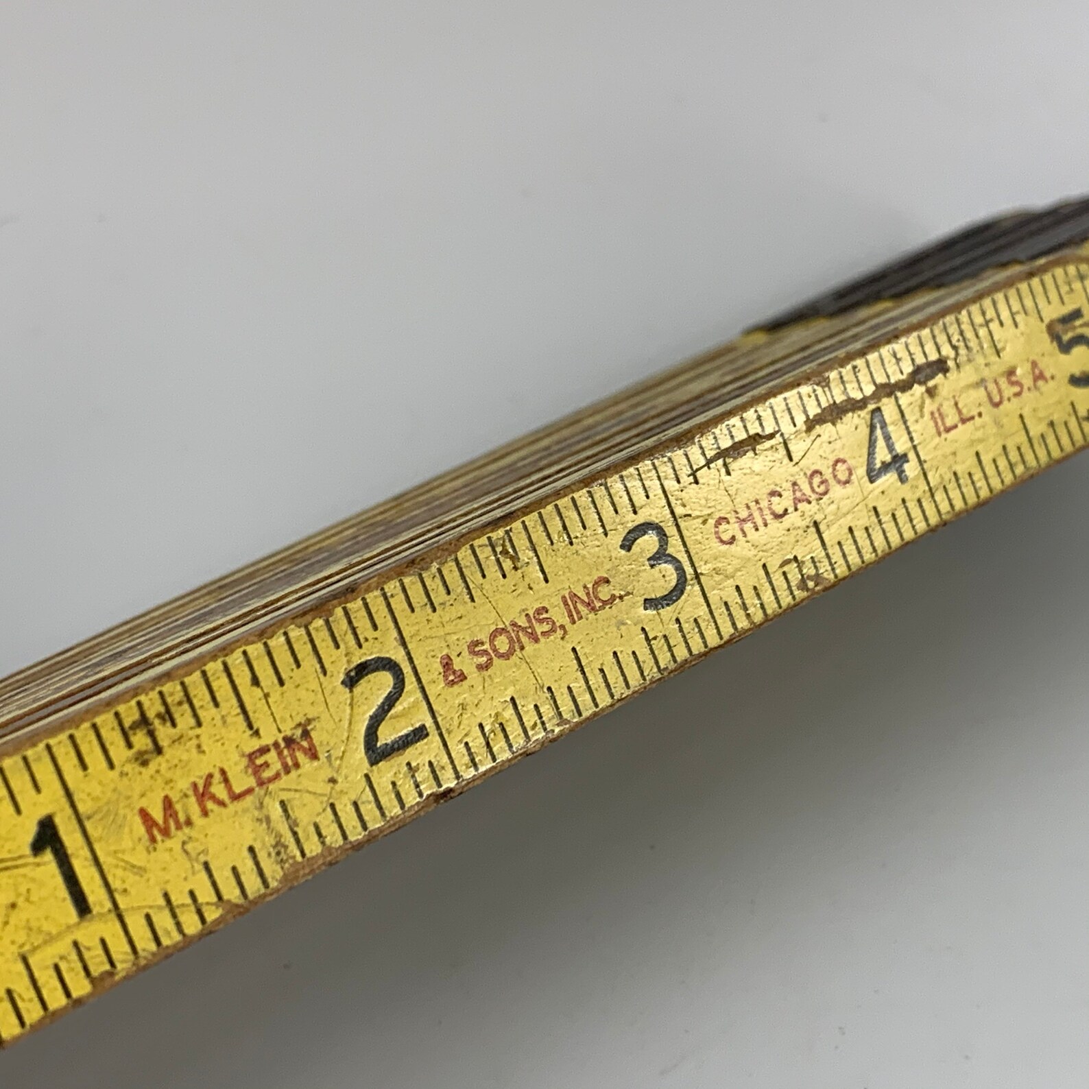 Vintage M. Klein Wood Folding Tape Measure Extension Ruler Etsy