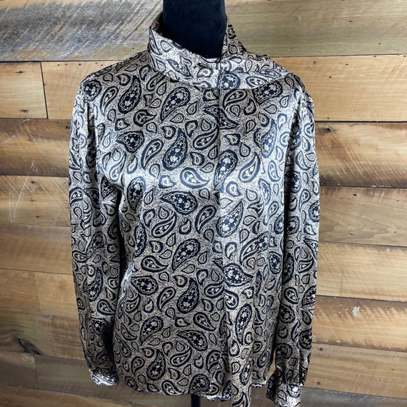 Vintage 1990’s Era Ladies’ Size 12 Taupe & Black … - image 1