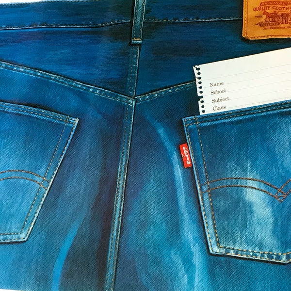 Vintage 1970’s Era Levi Strauss Jeans Advertising Poster